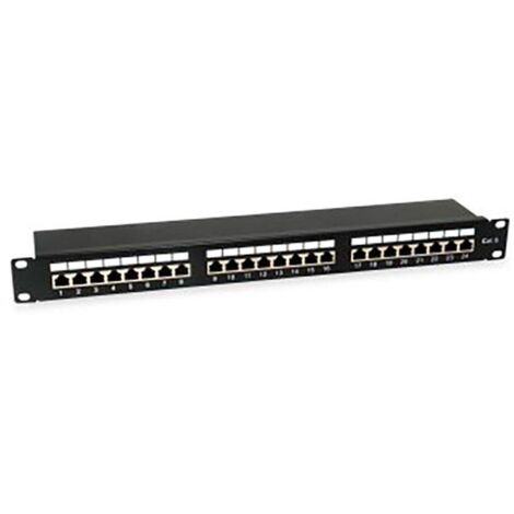 Equip 326425 panneau de raccordement 24 ports noir