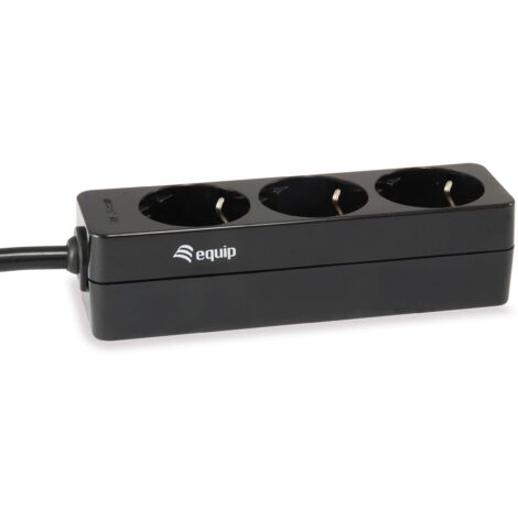 Equip 333280 prolunghe e multiple 1,1 m 3 presa(e) AC Nero