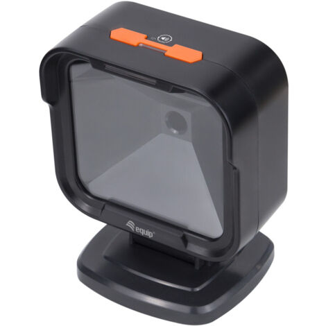 Equip 351028 Lettore di Codici a Barre Fisso 1D/2D LED USB Nero Cablato