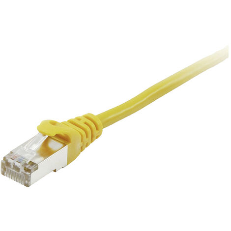 Equip 605564 RJ45 Patchkabel CAT 6 S/FTP 5.00 m Gelb vergoldete Steckkontakte 1 St.