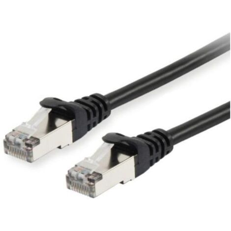 Equip 605594 RJ45 Cavo di rete, cavo patch CAT 6 S/FTP 5.00 m Nero contatti connettore dorati 1 pz.