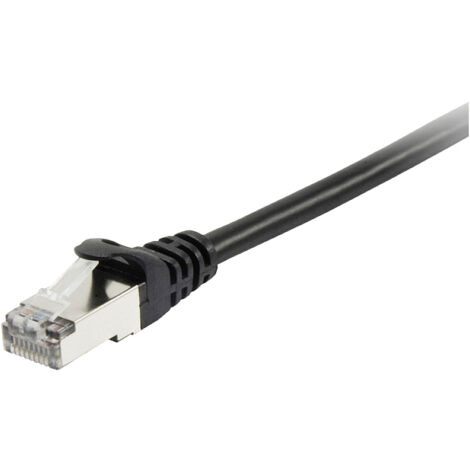 Equip 605594 RJ45 Netzwerkkabel, Patchkabel CAT 6 S/FTP 5.00 m Schwarz vergoldete Steckkontakte 1 St