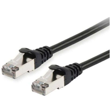 Equip 605599 RJ45 Cavo di rete, cavo patch CAT 6 S/FTP 20.00 m Nero contatti connettore dorati 1 pz.