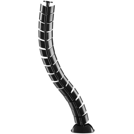 EQUIP 650861 PASSE-CÂBLE DOUBLE CANAL NOIR