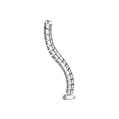 EQUIP 650862 GAINE DE CÂBLE DOUBLE CANAL, ARGENT
