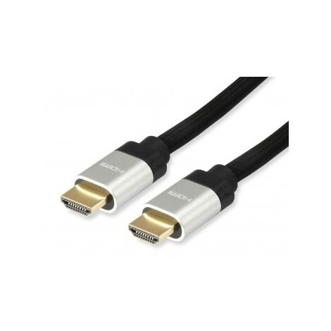 Equip cable hdmi 2.1 con ethernet macho/macho - ancho de banda hasta 48 gbps. - admite resoluciones de video de hasta 8k / 60hz - alta velocidad - longitud 1 m.