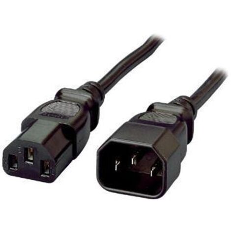 Equip - Cavo di alimentazione iec c14/maschio - c13/femmina - 1,8m
