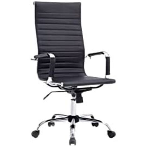 Equip chair de office - ergonomisches Design - hohe Rückenlehne - gerippte Polsterung - Mechanik de butterfly - Höheneinstellung -