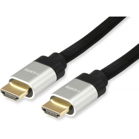 Equip HDMI UHS E.Gewebe 2.1 A-A St/St  2.0m 8K60Hz HDR    sw (119381)