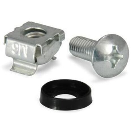 Equip Kit de Support M6 Aluminium Noir 20 pièces