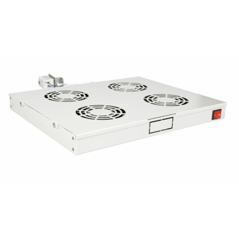 Equip Lüftermodul 19` für Serverschränke, 4xLüfter RAL7035