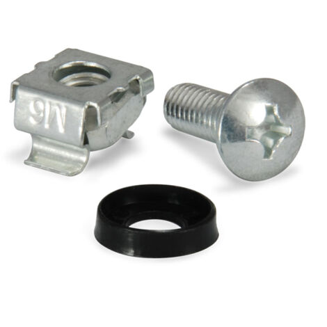 Equip M6 Montageset Aluminium Schwarz 50 Schrauben