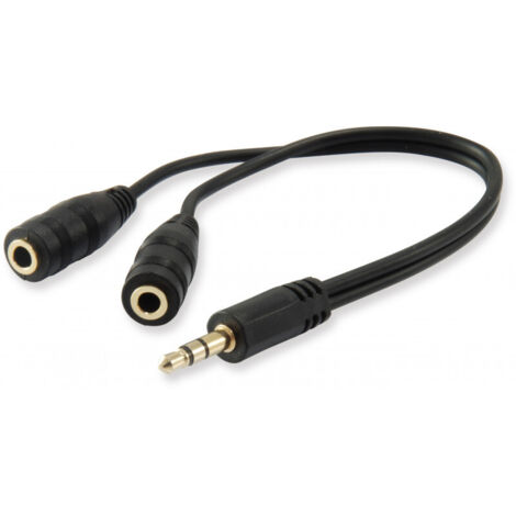 Equip - Miniklinken-Audiokabel - 3,5mm Stecker auf 2 x 3,5mm Buchsen