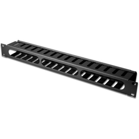 Equip Panneau de gestion de câbles noir 19 pouces 1U