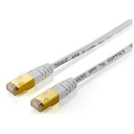 Equip Patchkabel Cat5e F/UTP 2xRJ45 10.00m weiß Polybeutel