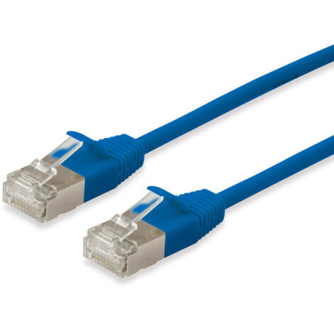 Equip Patchkabel Cat6A F/FTP 2xRJ45 20.00m blau Slim LSZH Polybeutel