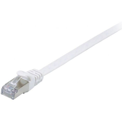 Equip Patchkabel Cat6A U/FTP 2xRJ45 5.00m weiß Flach LSZH (607614)