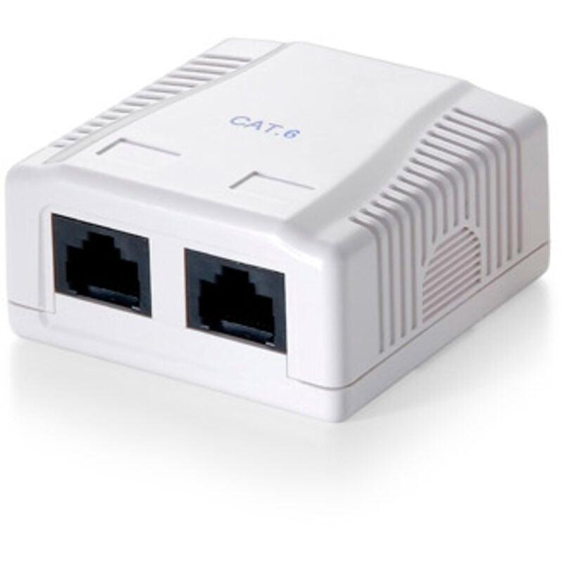 Equip - prise de données en saillie utp, CAT.5, 2XRJ45, blanc 235212