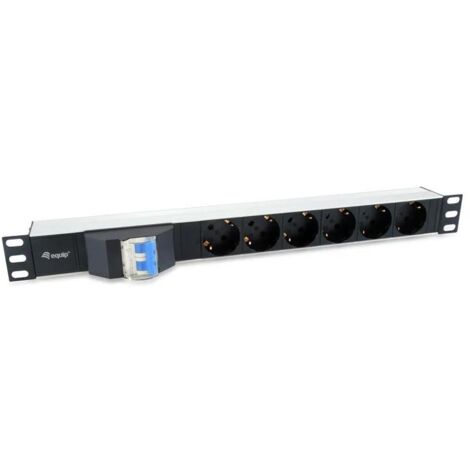 Equip Pro Stromverteilungseinheit 6 prises noir 1,8 m
