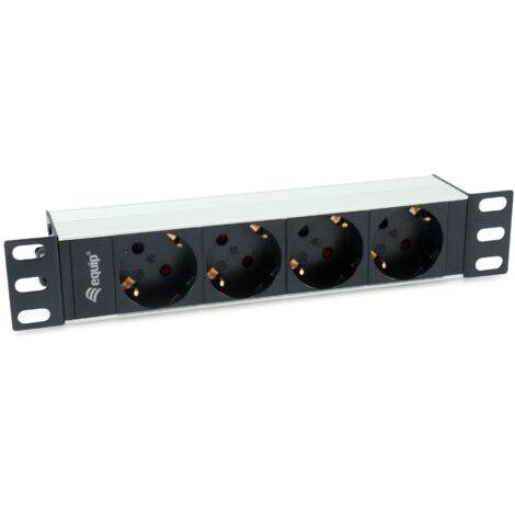 Equip Steckdosenleiste 10(1HE)4fach Schuko.CEE 1,8m.Kabl.si (333311)