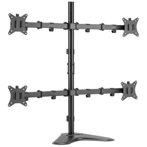 Equip Supporto Articulato Supporto da Tavolo Nero per 4 Monitor