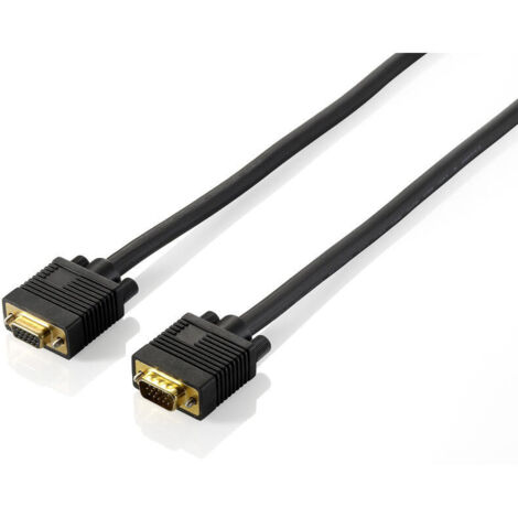 Equip VGA Kabel Verl. HD15 St/Bu 1.80m 1024x 768/60Hz sw Blister