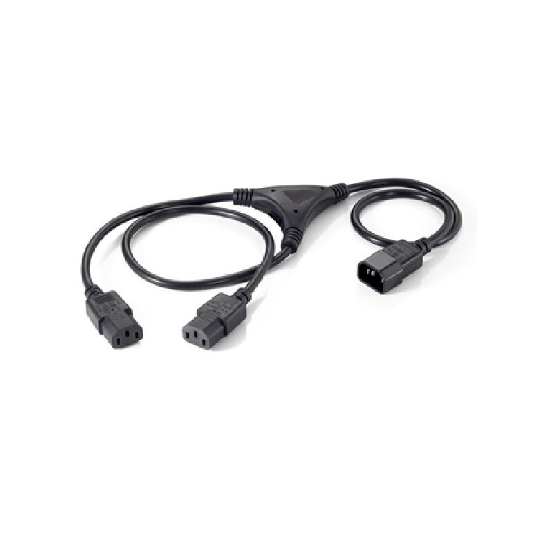 Equip - Netzkabel iec-Stecker auf 2 iec-Buchsen 1,8m 112210