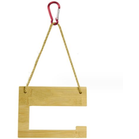 Équipé d'un support en bambou, d'un porte-papier toilette et d'un sac de camping extérieur