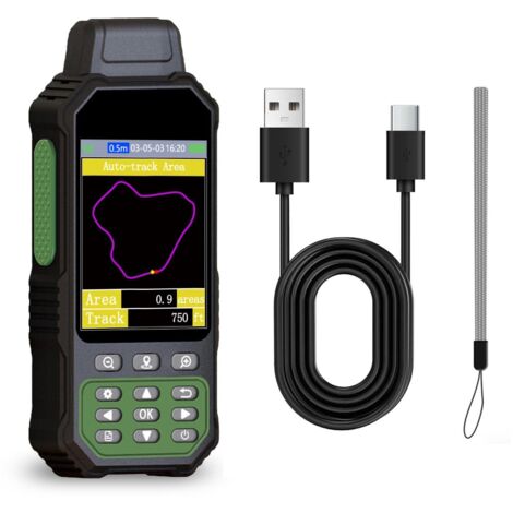 Équipement d'arpentage portable numérique GPS Land Meter, écran couleur 3,2 pouces, prise en charge GNSS 7 méthodes de mesure pour la mesure de la zone de distance de pente ZL190PLUS