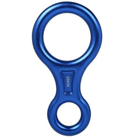 Équipement de Descente Descendeur de Rappel Haute Résistance Sécuritaire 35KN Aluminium Montée Figure 8 Escalade Materiel pour Les Loisirs de Plein Air Escalade