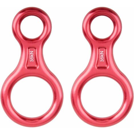 Équipement De Descente Dispositif De Rappel 35kN Aluminium Descendeur Figure 8 Descendant Escalade pour Les Loisirs de Plein Air