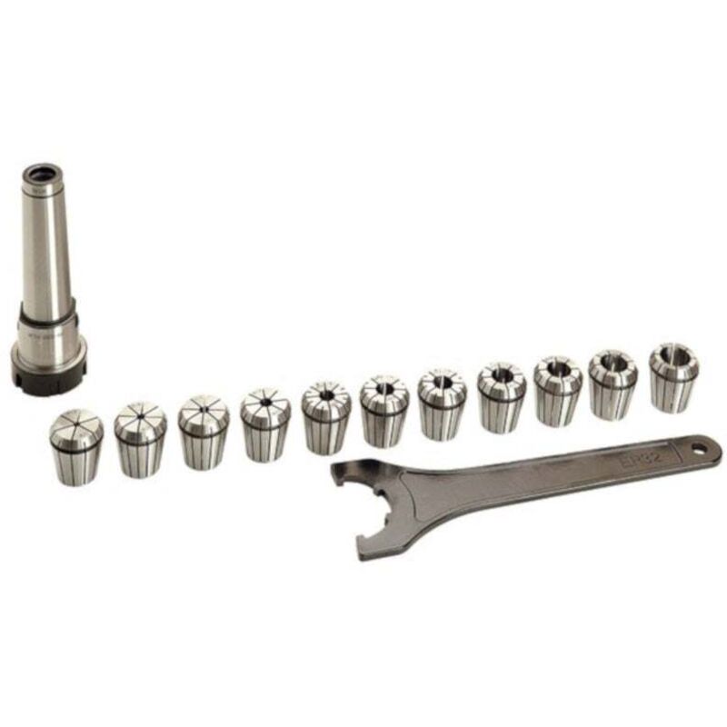 Sidamo - Equipement de fraisage CM4 + 11 pinces de 4 à 20 mm - 20598010