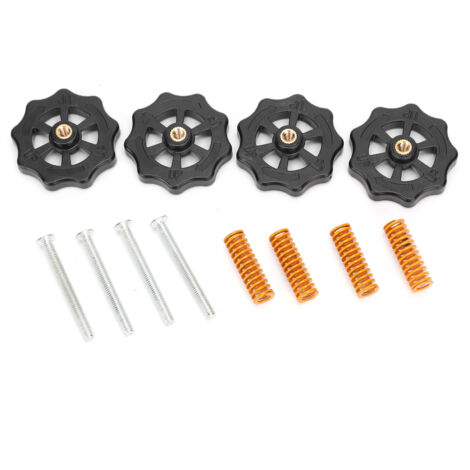Équipement d'impression 3D Kit de nivellement à vis M4 avec ressorts pour plateau chauffant CR10 (8 pièces)