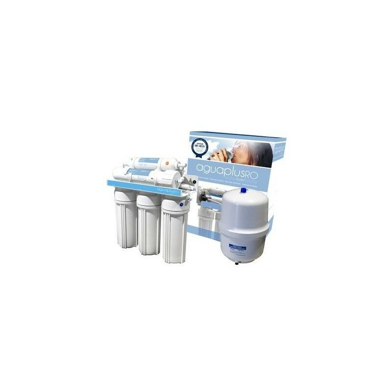 Équipement d'osmose inverse à 5 étages avec pompe, raccord fileté mâle 1/4'', pression minimale de 2,5 bar