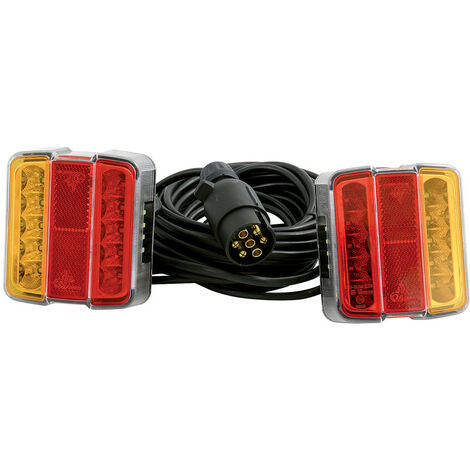 Equipement signaletique orange rouge, long. cable 7,5 m - AUTOBEST