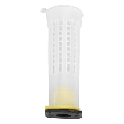 Equipo de apicultura – Juego de jaulas rodantes para abejas reinas (10 piezas) – Plástico blanco de alta calidad, 7,8 cm – Jaula rodante con portabebés y lámpara móvil