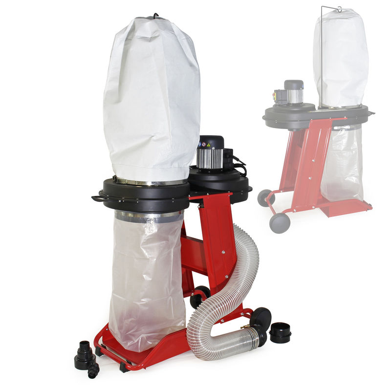 

Equipo de aspiración 550W 0,75CV 1150m³/h 2900rpm Sistema extractor virutas y polvo Procesar madera