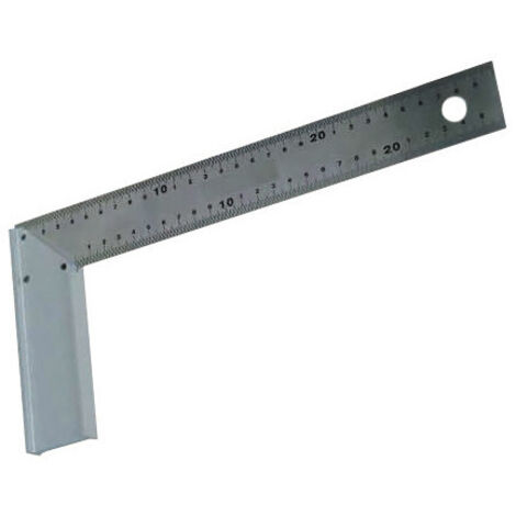 Equipo de carpintero 25 cm hoja de acero templado base de aluminio - Métrica