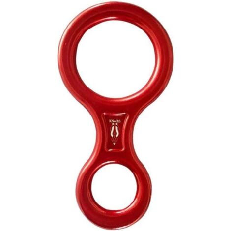 Equipo de descenso KZQ 1 PC, descensor de 35 kN, descenso en escalada, figura de 8, descensor para rappel, aseguramiento en actividades de ocio al aire libre