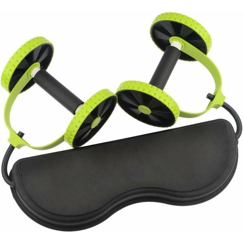 

Equipo de ejercicio Double Abs, máquina de entrenamiento abdominal profesional con soporte para rueda abdominal, adecuada para uso doméstico