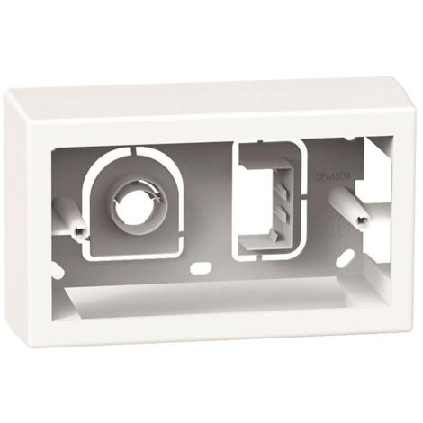 Equipo estÁndar italiano caja de puerta 4 mÓdulos color blanco spm504.3