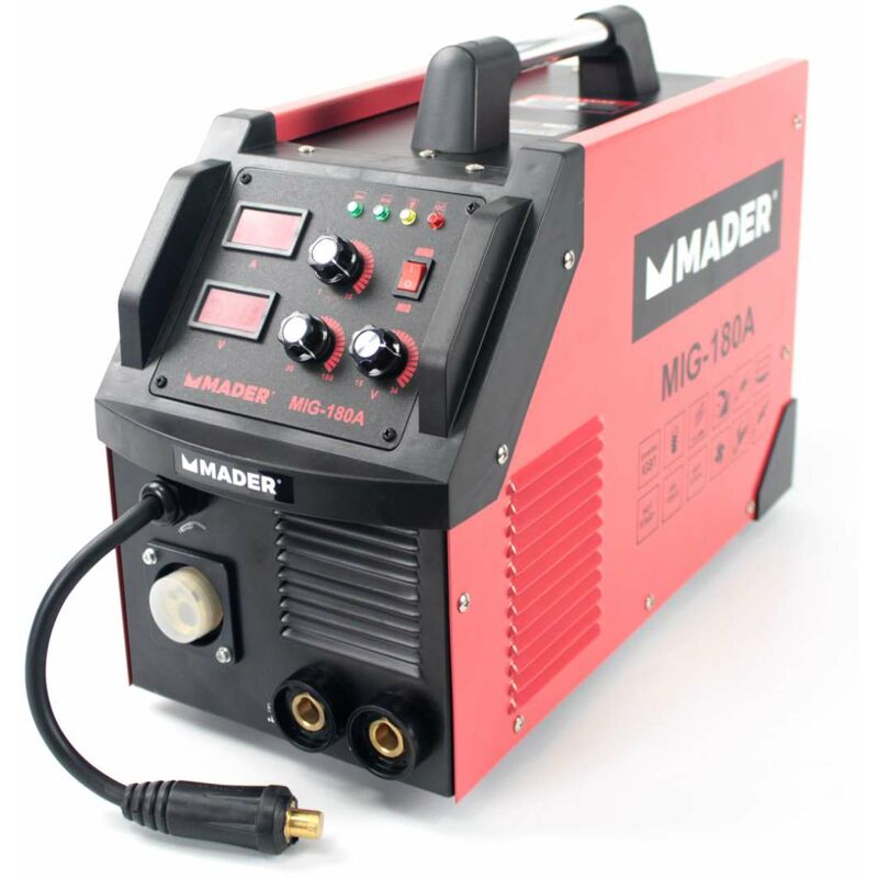 

Equipo Soldadura Inverter, 3 em 1, MMA/MIG-MAG, 180A - MADER® | Power Tools