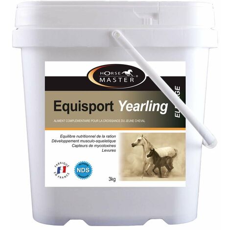 Equisport yearling Supplément pour jeunes chevaux favorise le développement musculaire et harmonieux du corps 3 kg