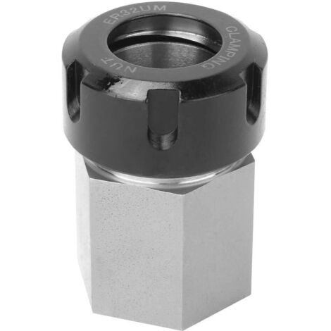 ER32 Bloc de pince Hex/carré Pince à mandrin Accessoires de machine à graver au tour (hex)