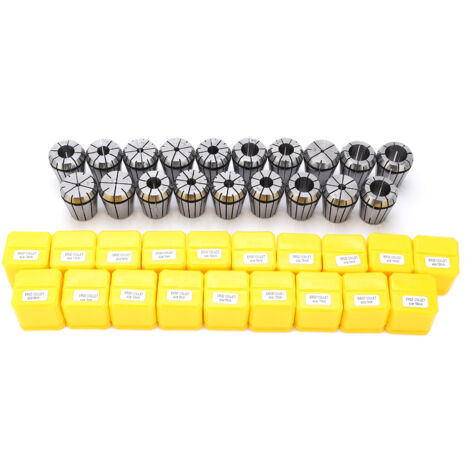 ER32 Fräsfutter 2-20 mm, 19-teilig für CNC-, Gravier- und Gewindeschneidmaschinen