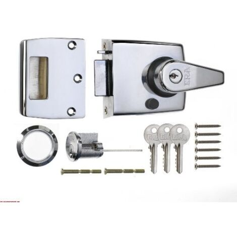 ERA 193-37-1 60mm Nightlatch ad alta sicurezza con corpo cromato lucido