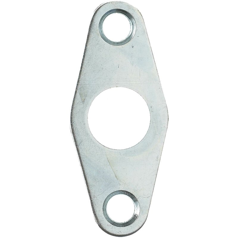 ERA - Budget Lock Flat Escutcheon Plate 62 x 21mm Bright Zinc Plated - Grey