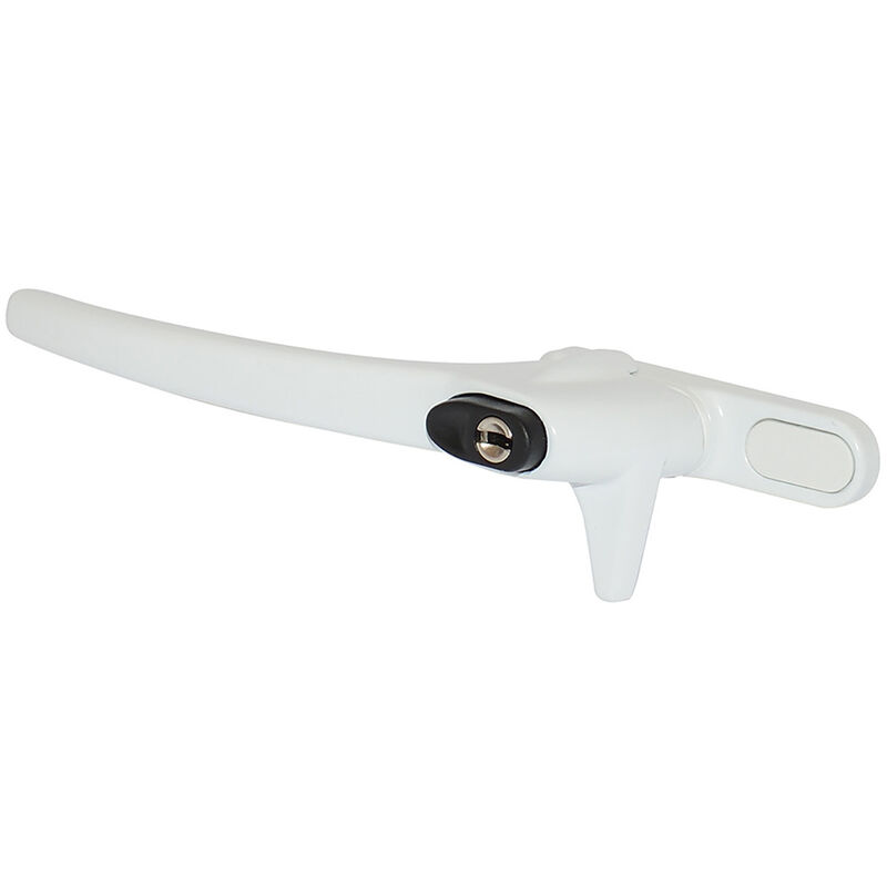 ERA Charisma Cockspur Right Hand Locking 166.5 x 41.8mm White - White