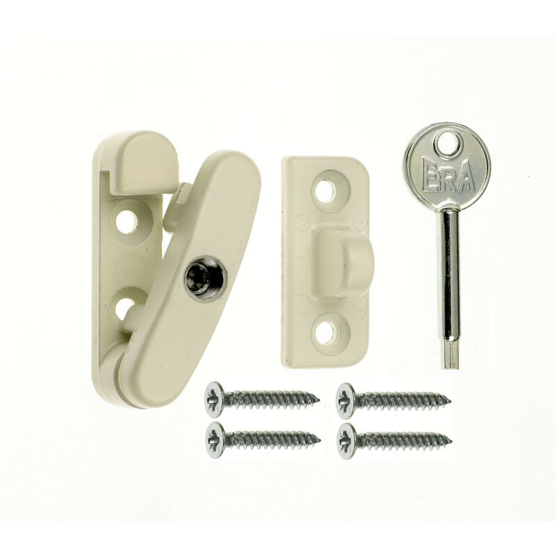 ERA - Swinglock With Standard Key 53 x 13 x 23mm White - White