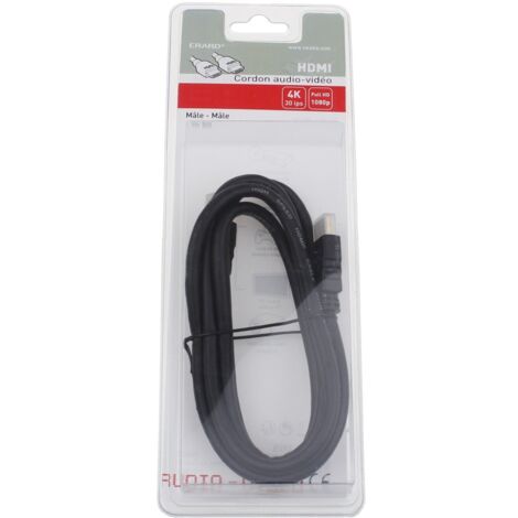 Erard - cable hdmi 4k efficient - ultra hd - 1m50 - 722725 -